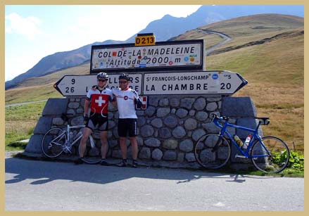 The Col de la Madeleine on our Raid Alpine Custom Tour